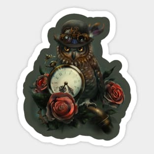 Sir Owl (Steampunk) Sticker